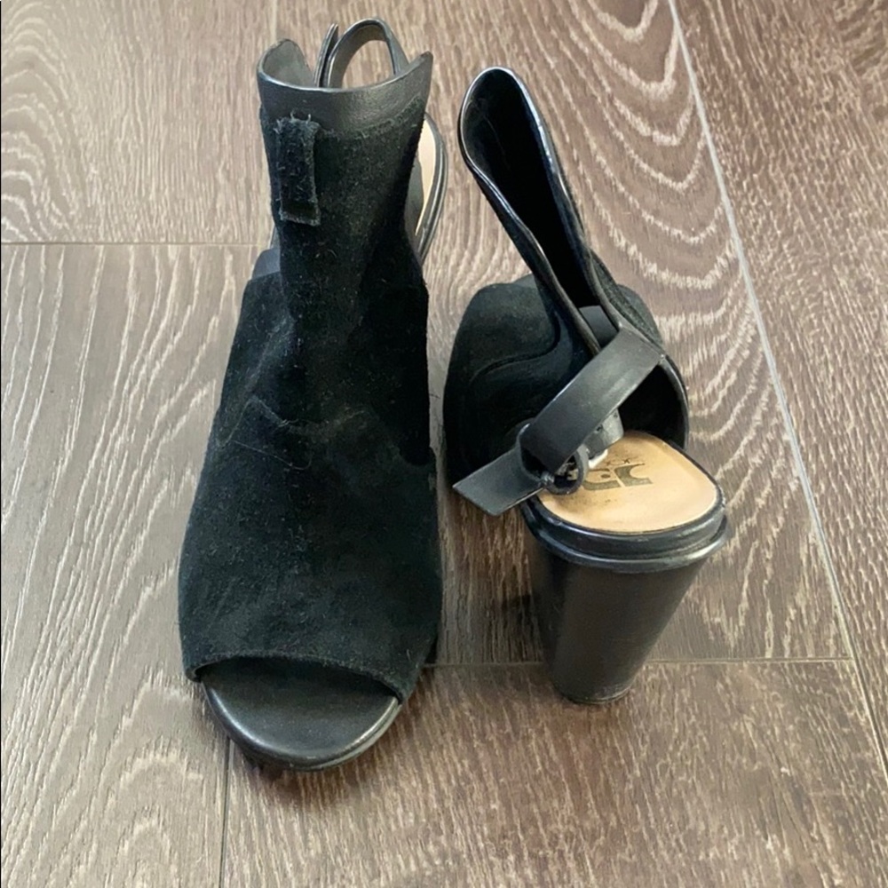 Joe’s black booties